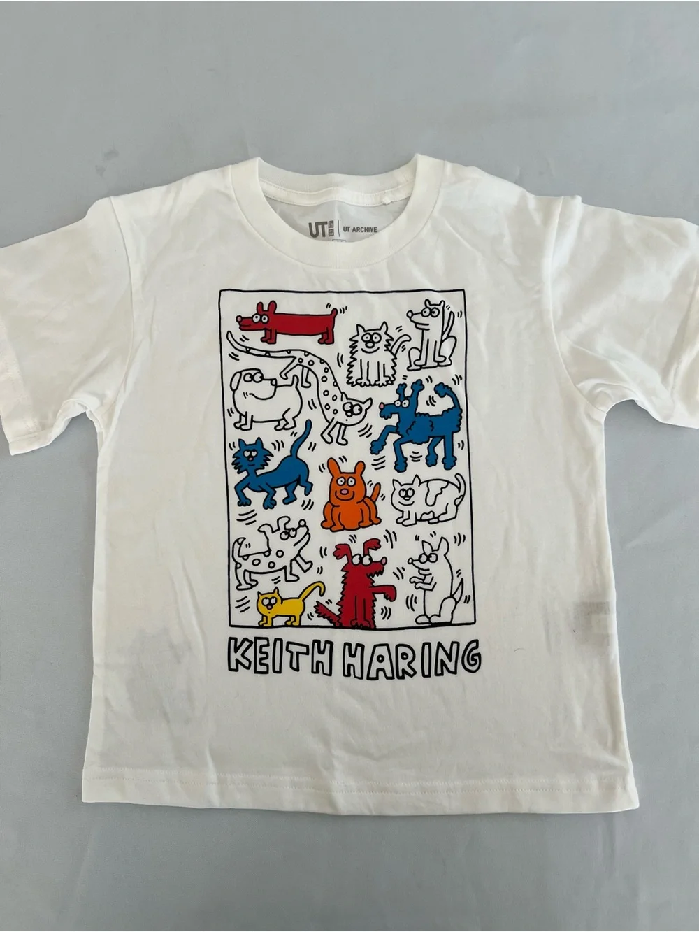 Uniqlo Keith Haring Kids White Graphic Tee